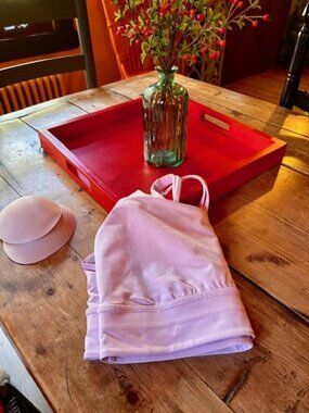 Lululemon Athletica Energy Longline Bra in Size 14 ~ Soft Pink